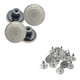 17mm Silver Jeans Buttons with Pins
